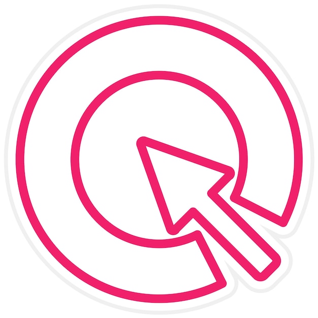 Vector vector design cursor circle icon style