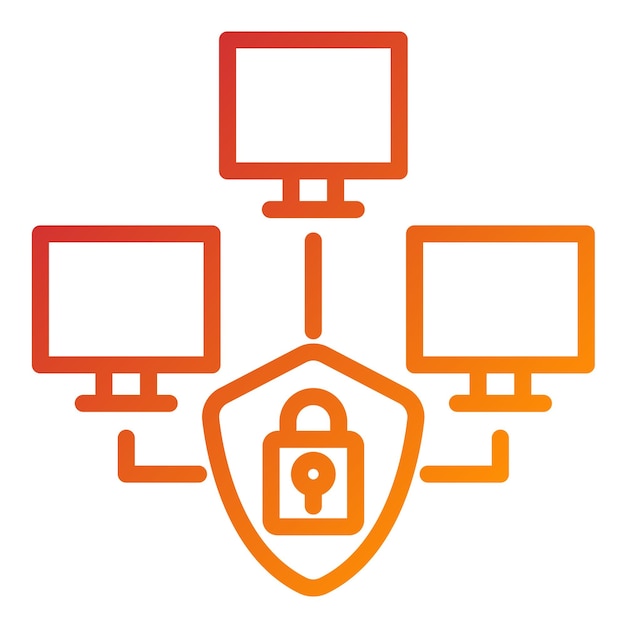 Vector vector design cyber operations icon style