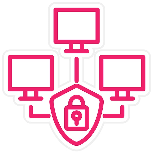 Vector vector design cyber operations icon style