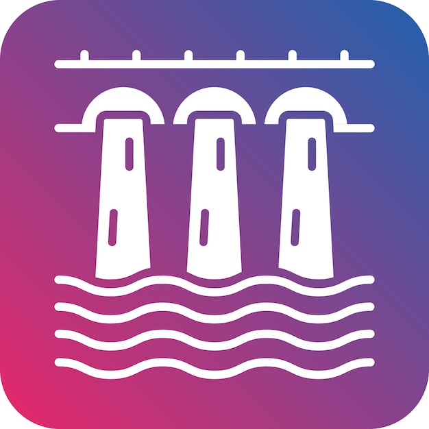 Vector vector design dam icon style
