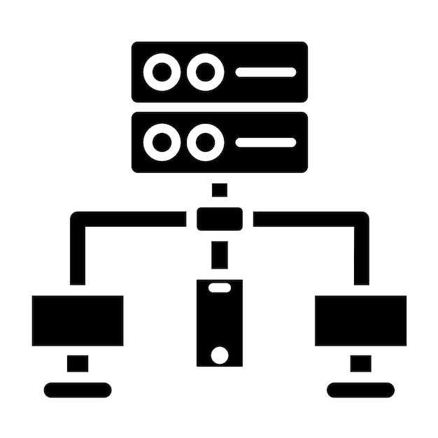 Vector vector design database network icon style