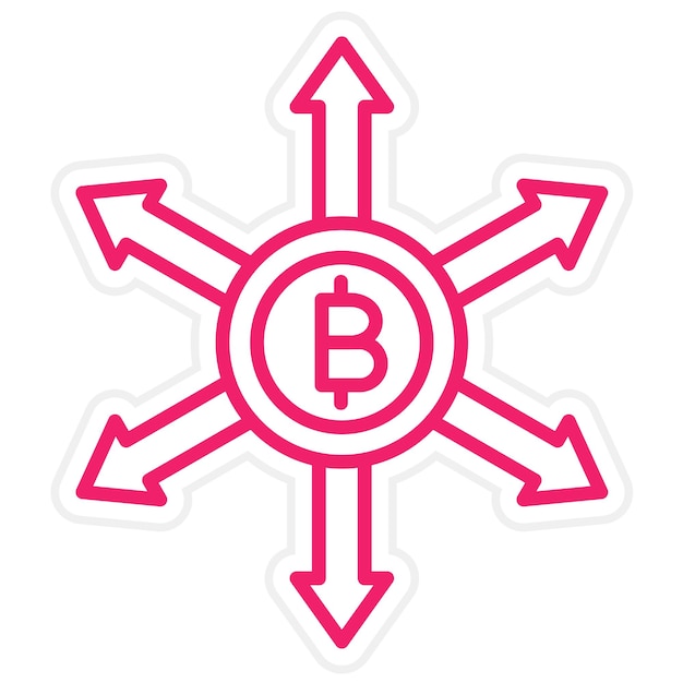 Vector vector design decentralized finance icon style