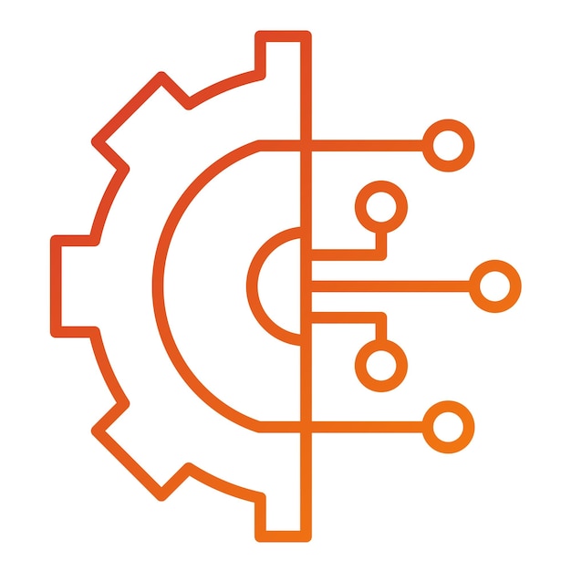 Vector vector design digital transformation icon style