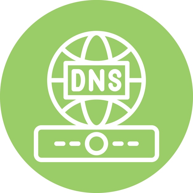 Vector vector design dns icon style