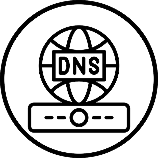 Vector vector design dns icon style