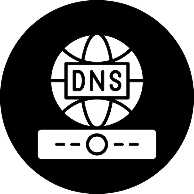 Vector vector design dns icon style