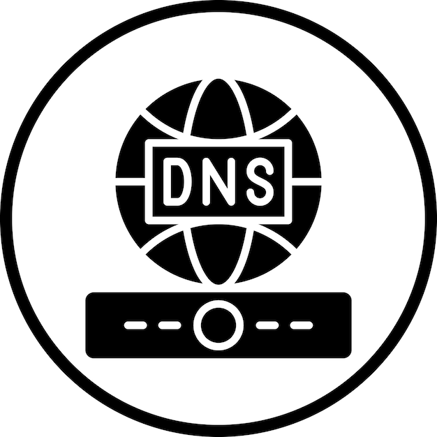 Vector vector design dns icon style