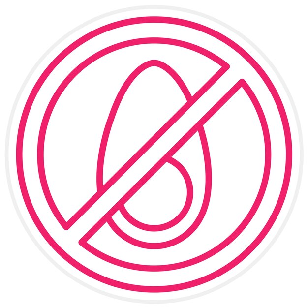 Vector vector design egg free diet icon style