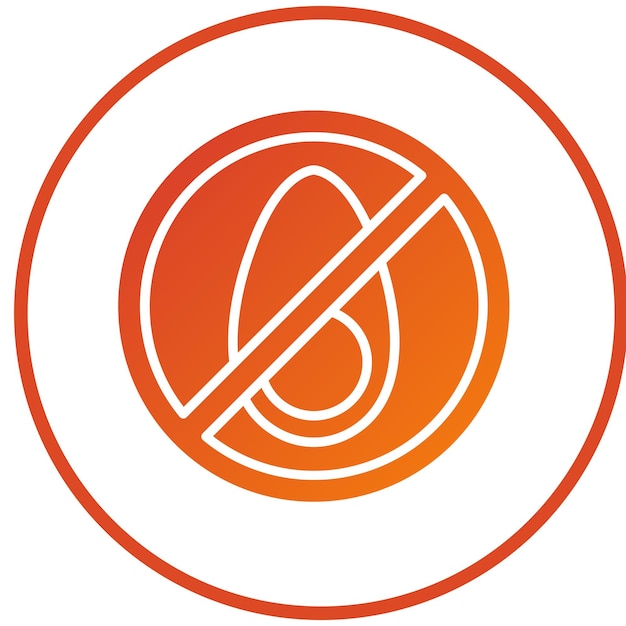 Vector vector design egg free diet icon style