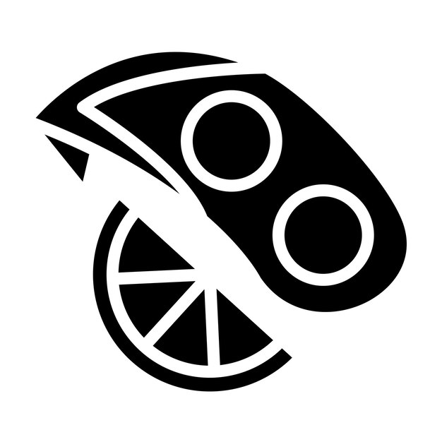 Vector vector design electric orange slicer icon style