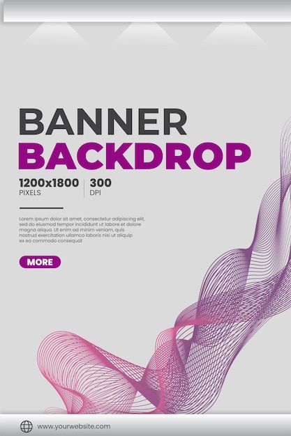 Vector vector design element with gradient wavy thin lines element vertical background for event and cover