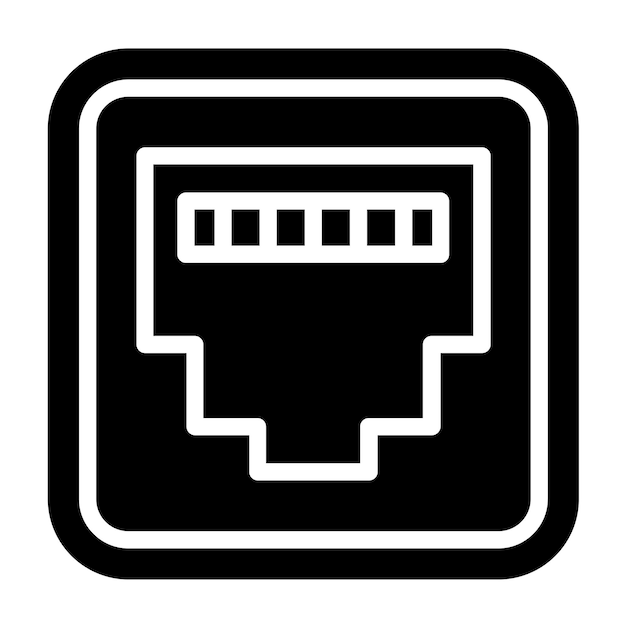 Vector vector design ethernet connector icon style