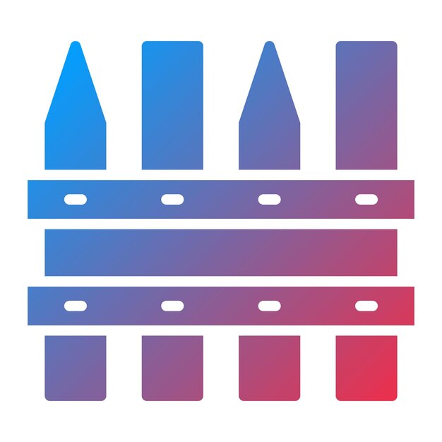 Vector vector design fence icon style