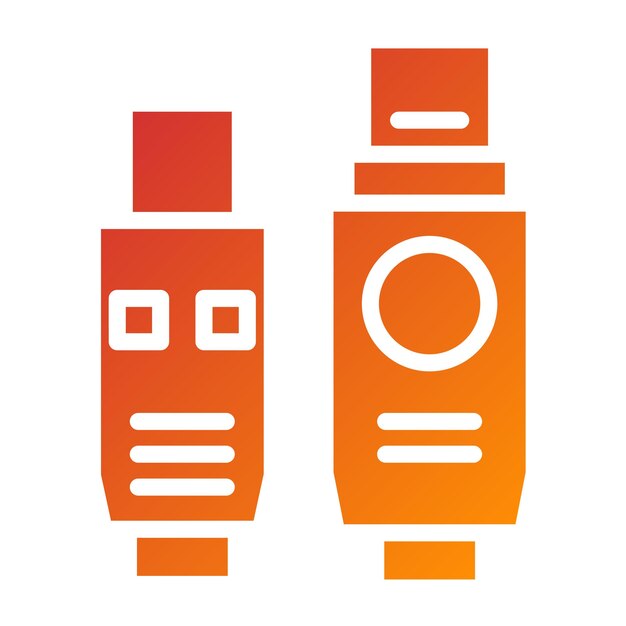 Vector vector design firewire port icon style