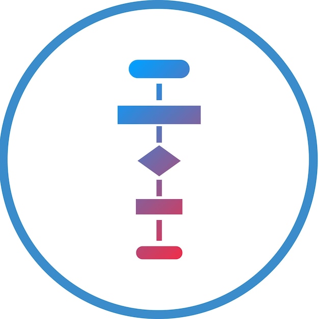 Vector vector design flowchart icon style