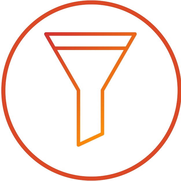 Vector vector design funnel icon style
