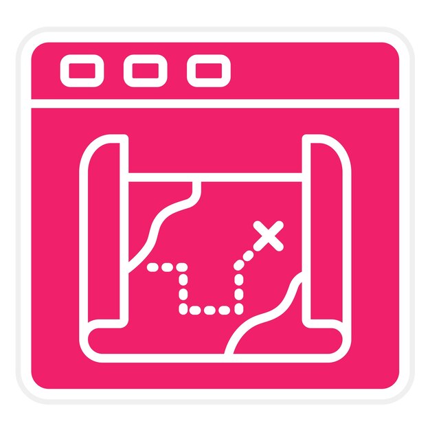 Vector vector design game map icon style