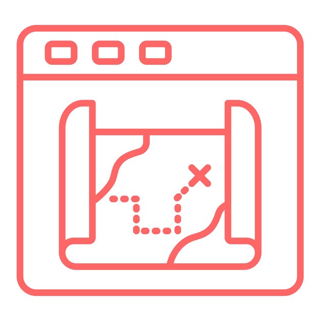 Vector vector design game map icon style