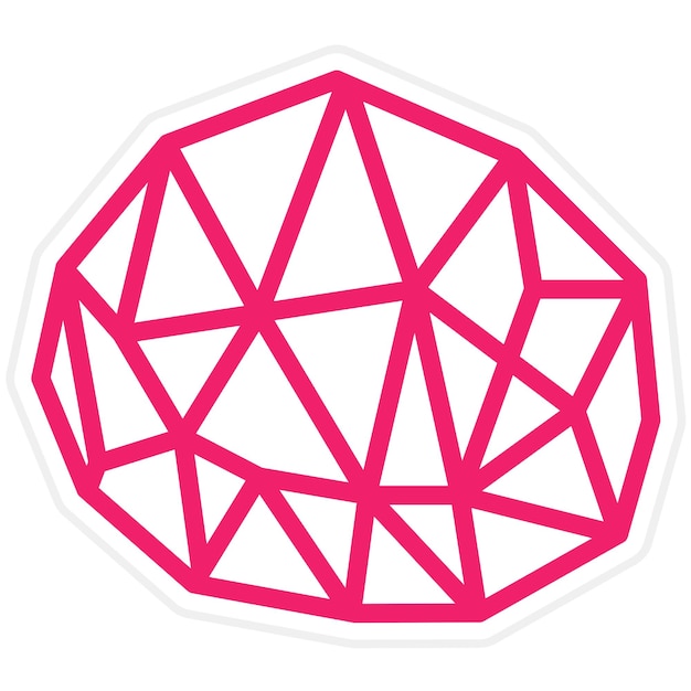 Vector vector design geodesic dome icon style