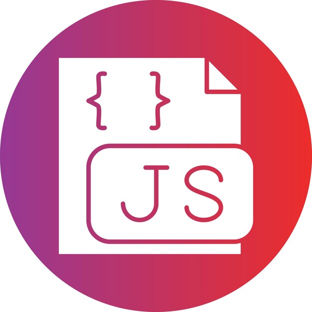 Vector vector design javascript file icon style