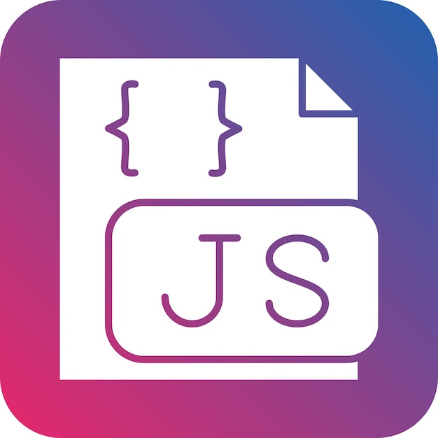 Vector vector design javascript file icon style