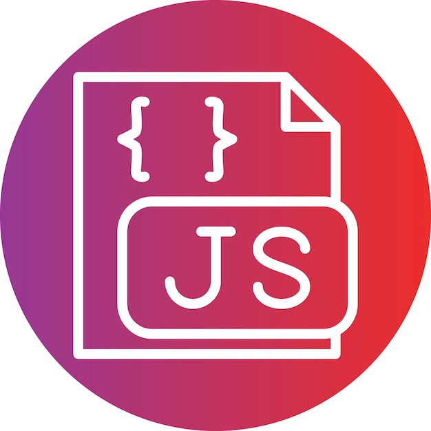 Vector vector design javascript file icon style