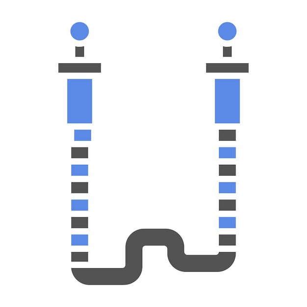 Vector vector design jumping rope icon style