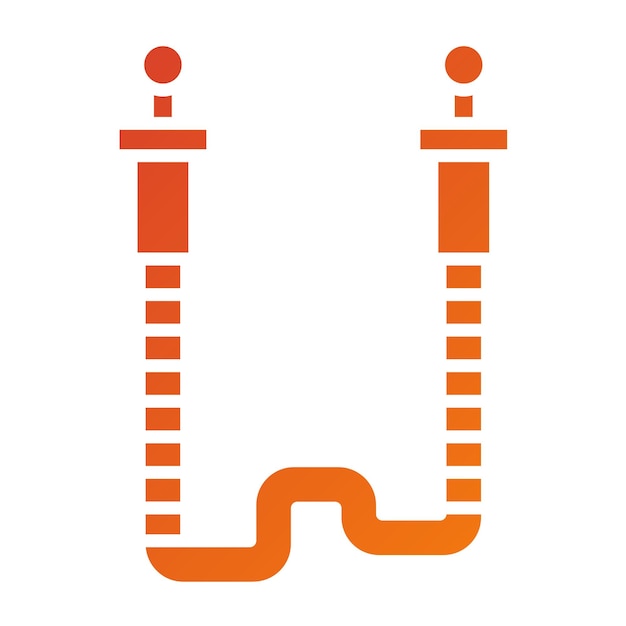 Vector vector design jumping rope icon style
