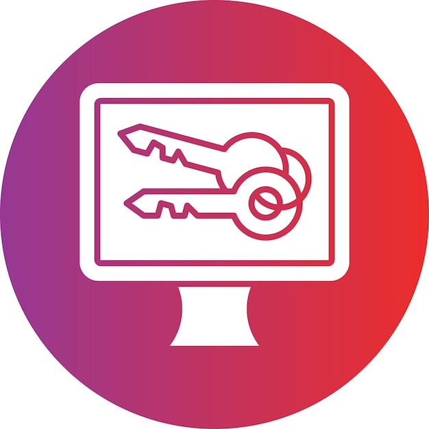 Vector vector design key icon style