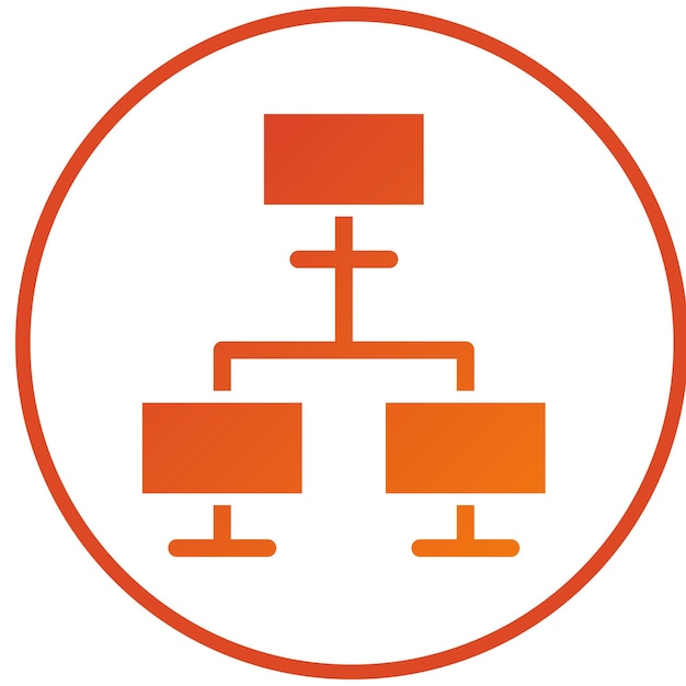 Vector vector design lan icon style