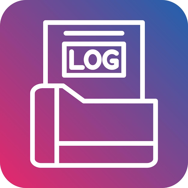 Vector vector design logs icon style