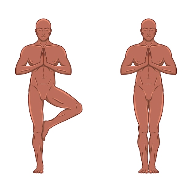 Vector vector design of man exercising