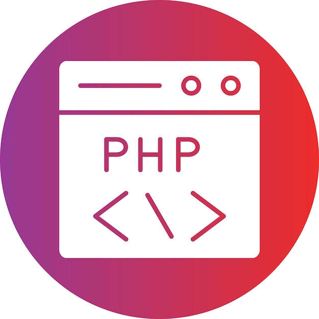 Vector vector design php coding icon style