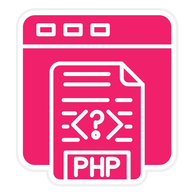 Vector vector design php coding icon style