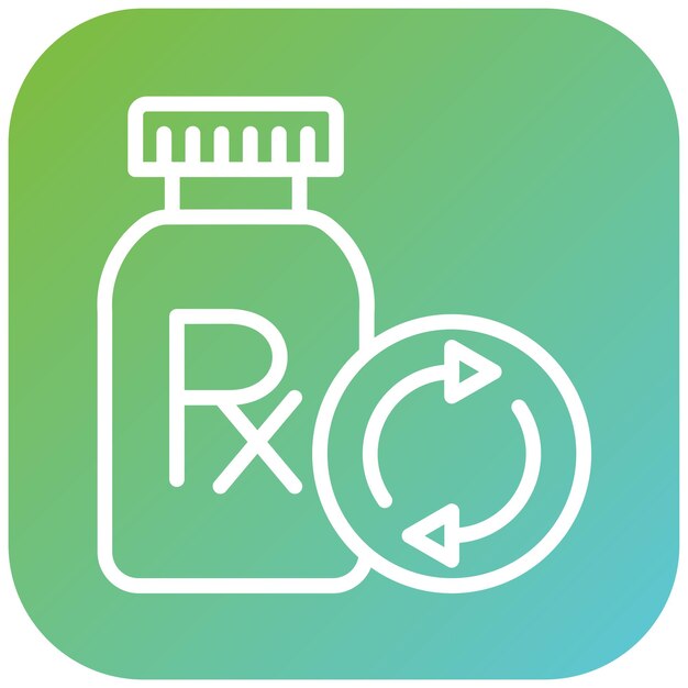 Vector vector design prescription refill icon style