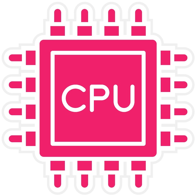 Vector vector design processor icon style