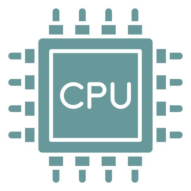 Vector vector design processor icon style