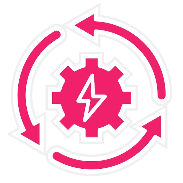 Vector vector design recycle energy icon style