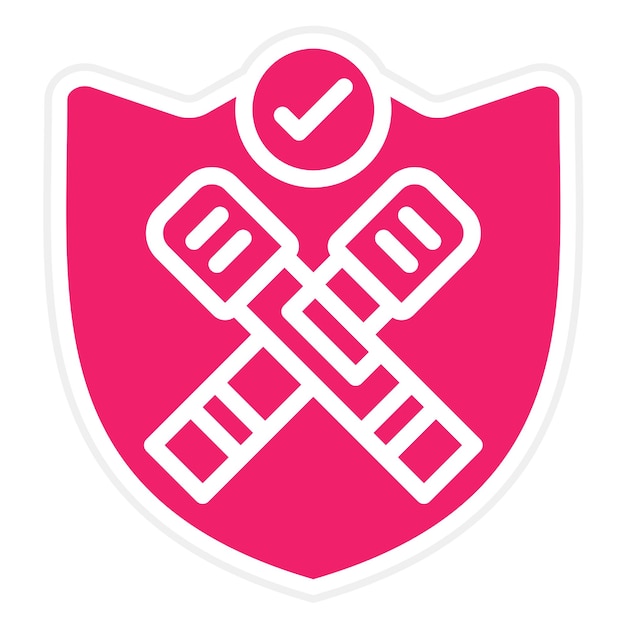 Vector vector design secure flare icon style