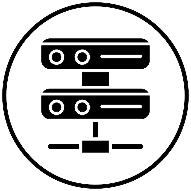 Vector vector design server icon style