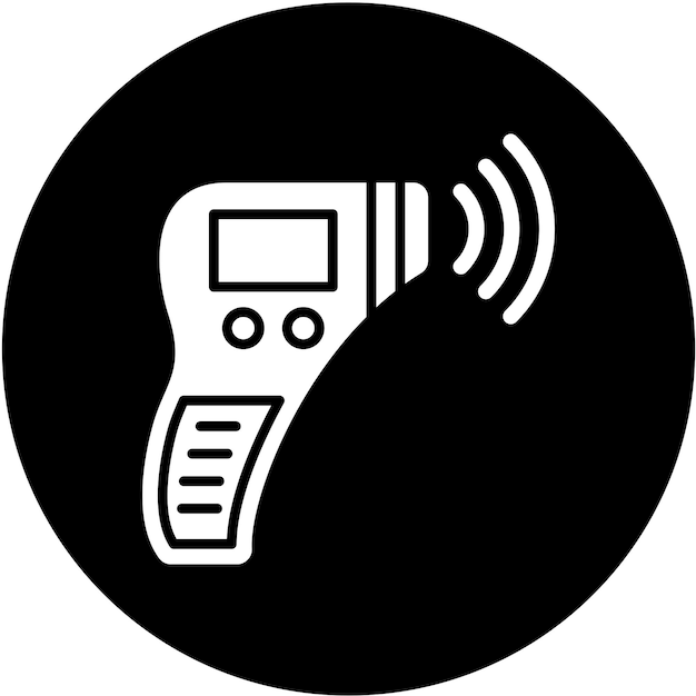 Vector vector design thermometer gun icon style