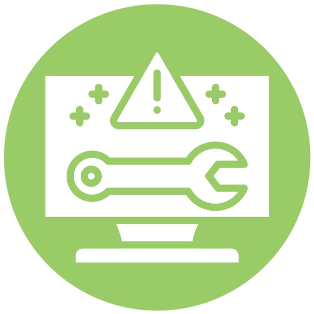 Vector vector design troubleshoot aid icon style