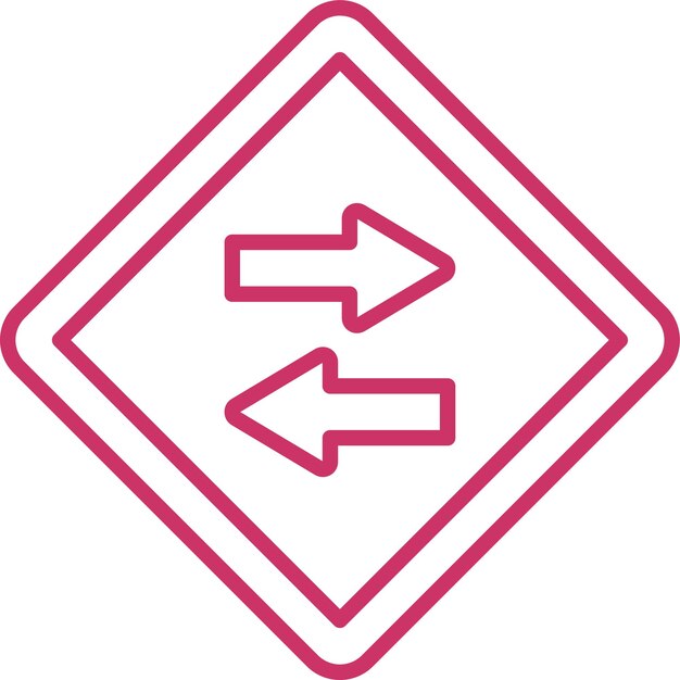 Vector vector design two way icon style