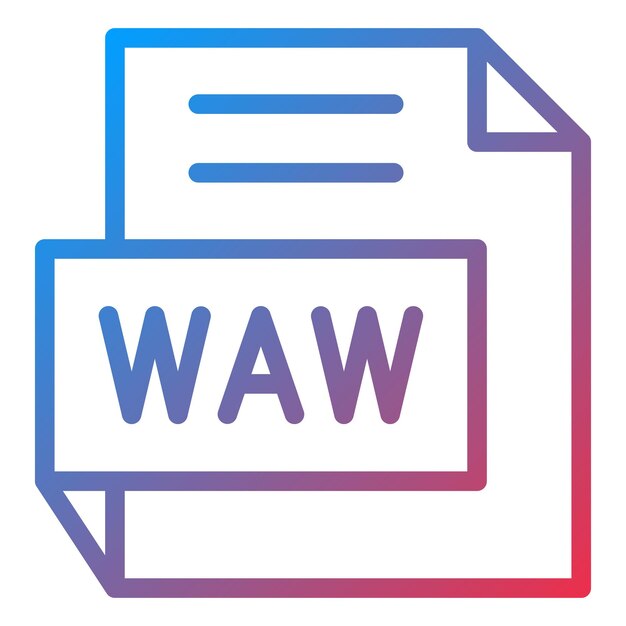 Vector vector design wav icon style