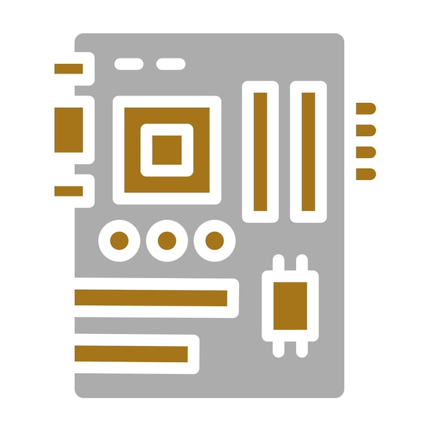 Vector vector design workstation motherboard icon style