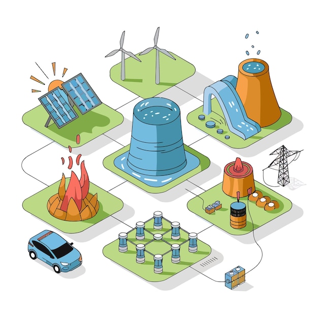 Vector vector environment collection solar panel icon symbolizing clean and renewable energy solar energy