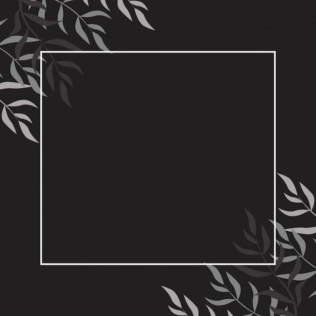 Vector vector floral frame