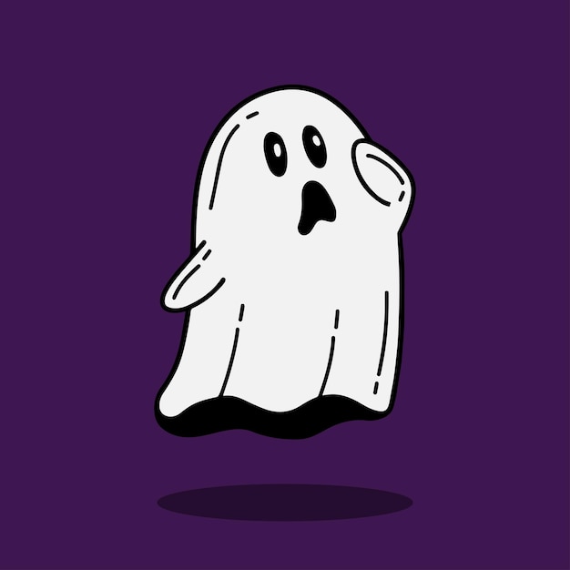 Vector vector ghost expression mascot vector illustration