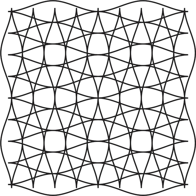 Vector vector grid of fence