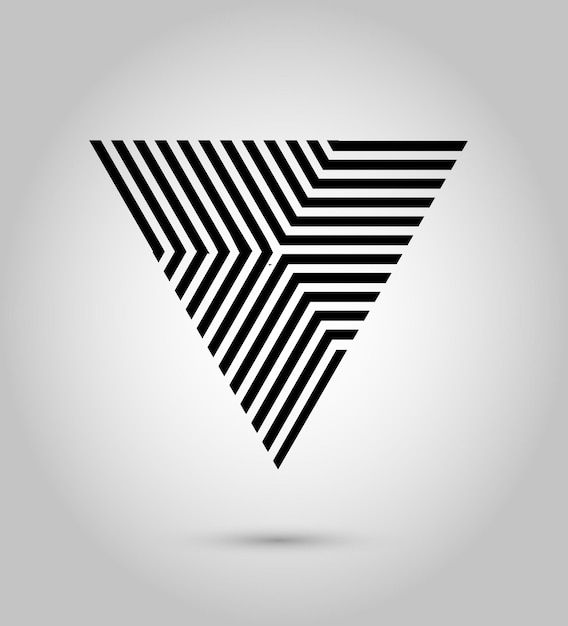 Vector vector hipster triangle background poster with different elements modern design template with